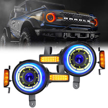 Load image into Gallery viewer, Oracle 2021+ Ford Bronco Oculus Bi-LED Projector Headlights - ColorSHIFT LED SEE WARRANTY