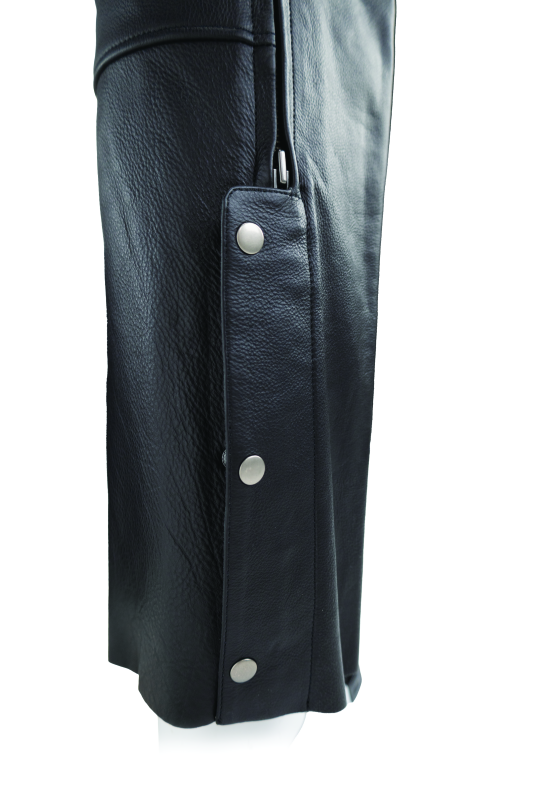 Kuryakyn By River Road Plains Leather Chaps Black - Large