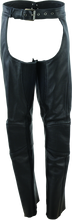 Load image into Gallery viewer, Kuryakyn By River Road Sierra Leather Chaps Black Womens - Medium
