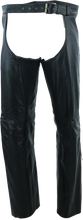 Load image into Gallery viewer, Kuryakyn By River Road Plains Leather Chaps Black - XL