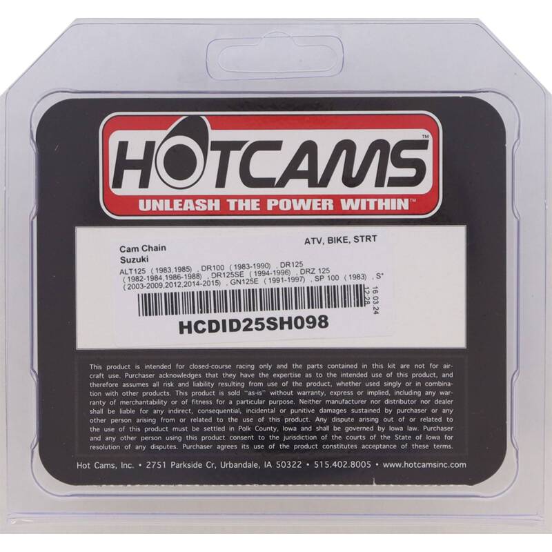 Hot Cams 2003-2004 Kawasaki KLX 400 R 400cc 9.48mm Complete shim kit