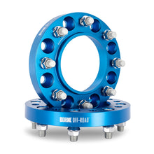 Load image into Gallery viewer, Borne Off-Road Wheel Spacers - 8X170 - 125 - 25mm - M14 - Blue