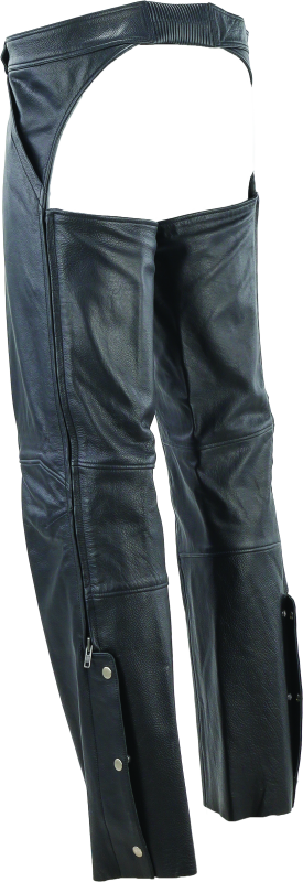 Kuryakyn By River Road Plains Leather Chaps Black - Large