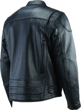 Load image into Gallery viewer, Kuryakyn By River Road Race Leather Jacket Black - Small