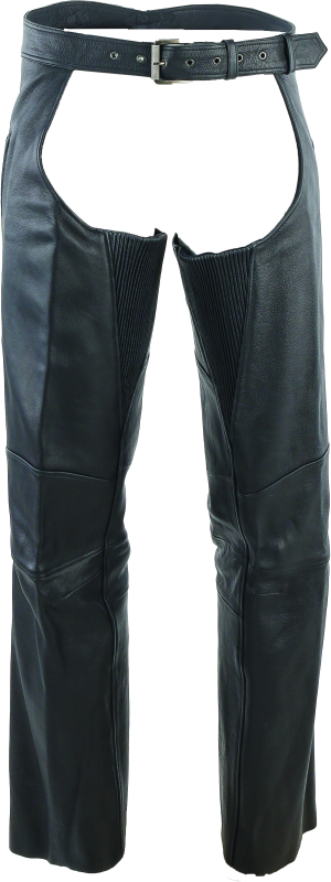 Kuryakyn By River Road Longhaul Leather Chaps Black - 2XL