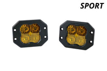 Load image into Gallery viewer, Diode Dynamics SS3 Sport ABL - Yellow Flood Flush (Pair)