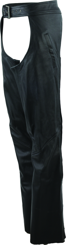 Kuryakyn By River Road Plains Leather Chaps Black Womens - Small