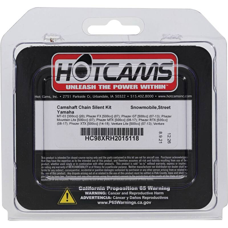 Hot Cams 2017-2018 Polaris RZR XP Turbo Tractor 925cc Silent chain