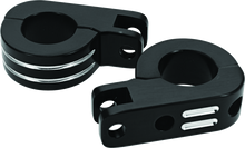 Load image into Gallery viewer, Bikers Choice Black Billet Highway Peg Mounts for 1.25 Inch Engine Guard Universal Custom Pr