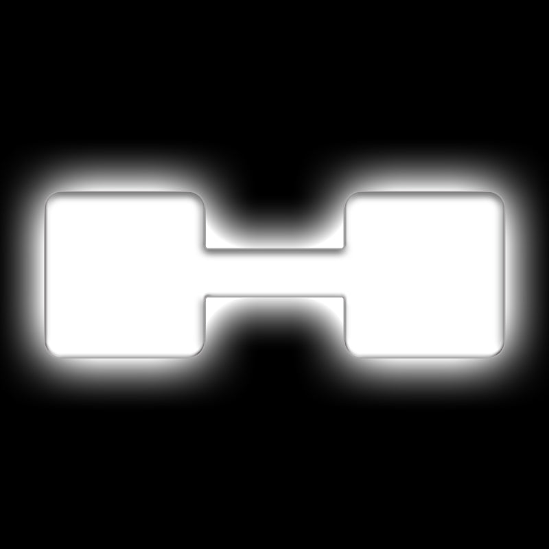 ORACLE Lighting Universal Illuminated LED Letter Badges - Matte Wht Surface Finish - H SEE WARRANTY