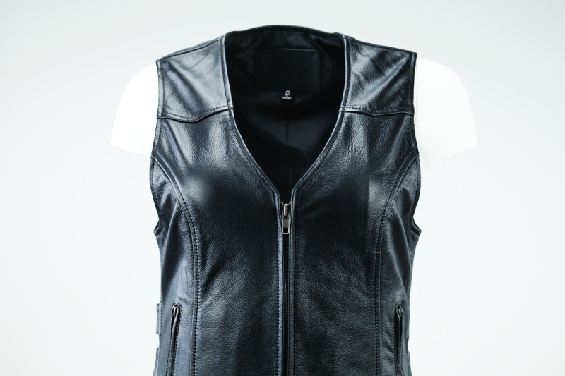 Kuryakyn By River Road Plains Leather Vest Black Womens - Small