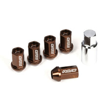 Load image into Gallery viewer, Rays Dura-Nut L42 Straight Type 14X1.50 - 16 Lug + 4 Lock Set - Bronze