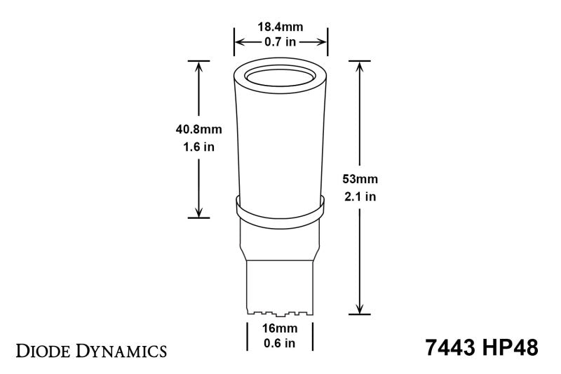 Diode Dynamics 7443 LED Bulb HP48 LED - Amber Set of 4