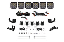 Load image into Gallery viewer, Diode Dynamics Prinsu/Sherpa Roof Rack SS5 6-Pod CrossLink Mounting Kit - Sport White Driving