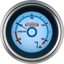 Load image into Gallery viewer, REDARC Single Battery Voltage Gauge w/Optional Current Display - 52mm