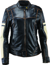 Load image into Gallery viewer, Kuryakyn By River Road Dame Vintage Leather Jacket Black Womens - Large