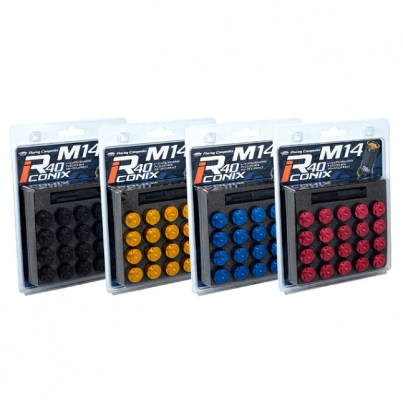 Project Kics 20 PCS (NO LOCKS) R40 Iconix W/ Plastic Cap (Black//Red R ...