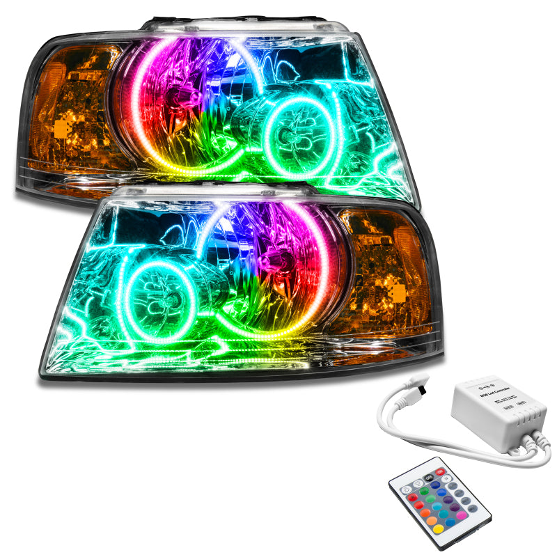 Oracle 03-06 Ford Expedition SMD HL - Chrome - ColorSHIFT w/ Simple Controller SEE WARRANTY
