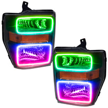 Load image into Gallery viewer, Oracle 08-10 Ford F250/350 LED HL - Black - ColorSHIFT SEE WARRANTY