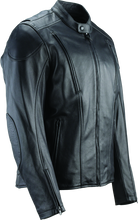 Load image into Gallery viewer, Kuryakyn By River Road Race Leather Jacket Black - Small