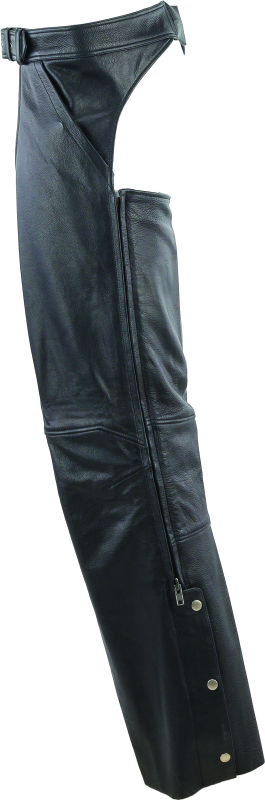 Kuryakyn By River Road Plains Leather Chaps Black - Large