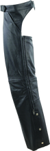 Load image into Gallery viewer, Kuryakyn By River Road Plains Leather Chaps Black - Large