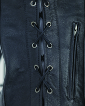 Load image into Gallery viewer, Kuryakyn By River Road Sapphire Leather Vest Black Womens - Small