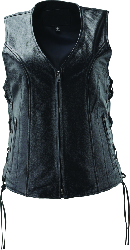 Kuryakyn By River Road Sapphire Leather Vest Black Womens - Small