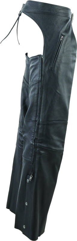 Kuryakyn By River Road Longhaul Leather Chaps Black - Large