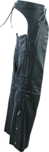 Load image into Gallery viewer, Kuryakyn By River Road Longhaul Leather Chaps Black - Large