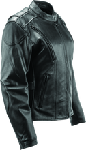 Load image into Gallery viewer, Kuryakyn By River Road Race Leather Jacket Black Womens - Small