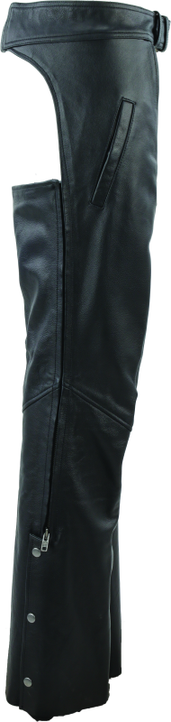 Kuryakyn By River Road Plains Leather Chaps Black Womens - Small