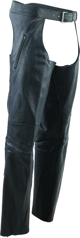 Kuryakyn By River Road Longhaul Leather Chaps Black - Large