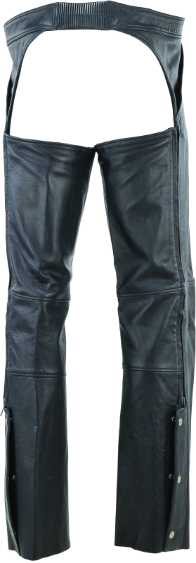 Kuryakyn By River Road Plains Leather Chaps Black - Large