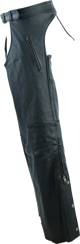 Kuryakyn By River Road Longhaul Leather Chaps Black - Large