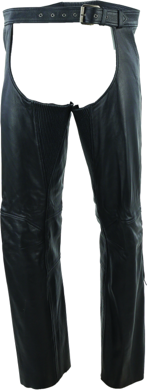 Kuryakyn By River Road Plains Leather Chaps Black - Small