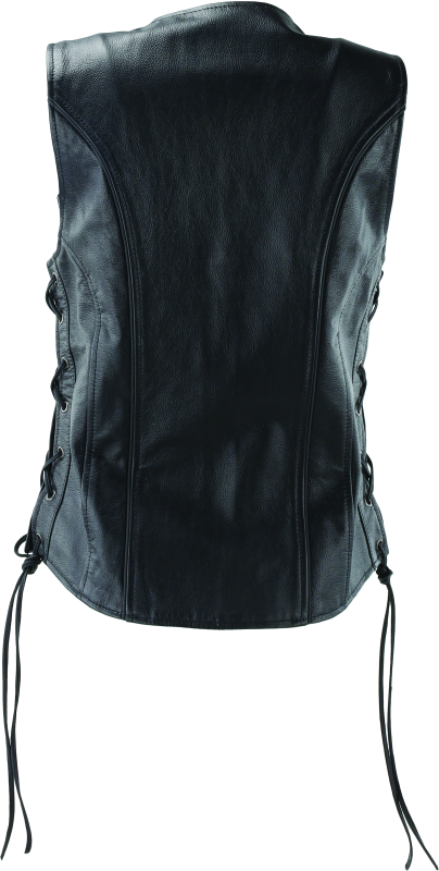 Kuryakyn By River Road Sapphire Leather Vest Black Womens - Small