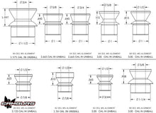 Load image into Gallery viewer, Camburg 1in. x 5/8in. Hi-misalignment Spacers (pair)