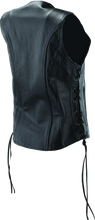 Load image into Gallery viewer, Kuryakyn By River Road Sapphire Leather Vest Black Womens - Small