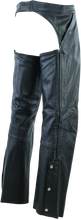 Load image into Gallery viewer, Kuryakyn By River Road Plains Leather Chaps Black - Large