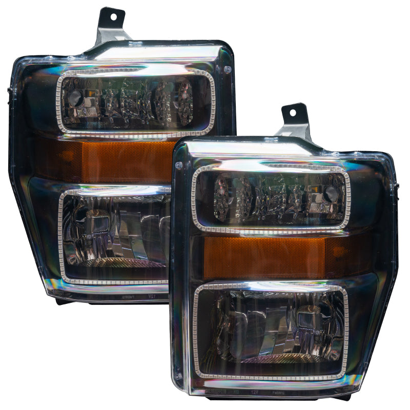 Oracle 08-10 Ford F250/350 LED HL - Black - White SEE WARRANTY