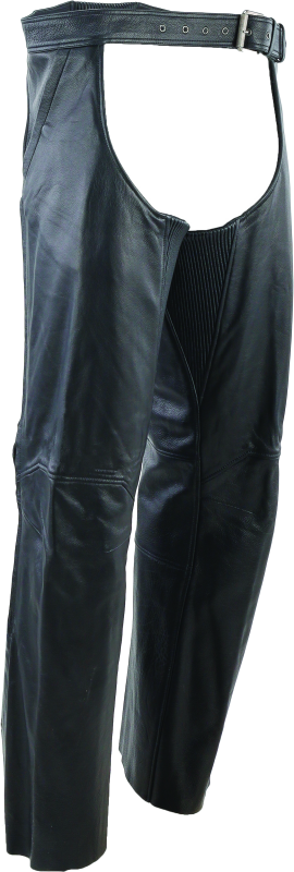 Kuryakyn By River Road Plains Leather Chaps Black - Large