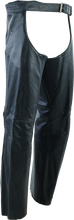 Load image into Gallery viewer, Kuryakyn By River Road Plains Leather Chaps Black - Large