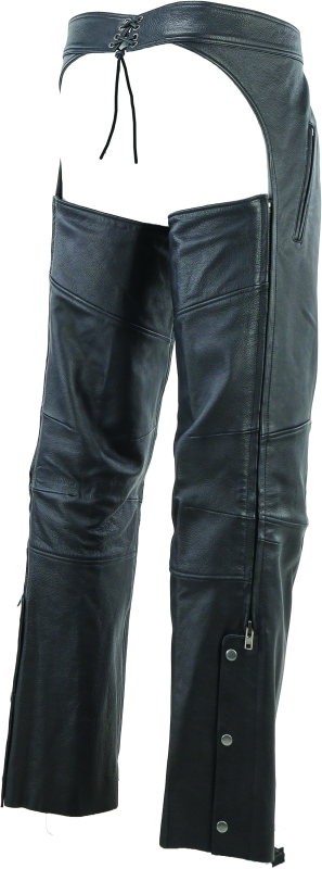 Kuryakyn By River Road Longhaul Leather Chaps Black - Large