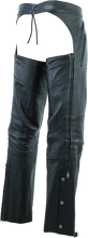 Load image into Gallery viewer, Kuryakyn By River Road Longhaul Leather Chaps Black - Large