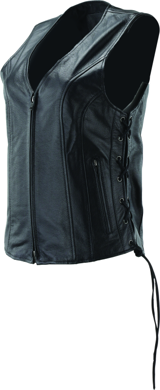Kuryakyn By River Road Sapphire Leather Vest Black Womens - Small