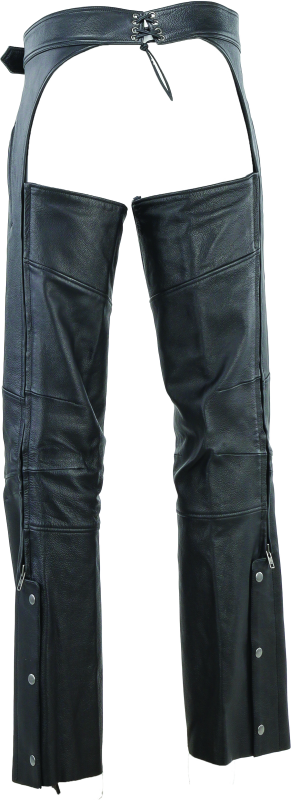 Kuryakyn By River Road Longhaul Leather Chaps Black - Large