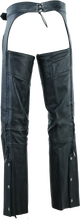 Load image into Gallery viewer, Kuryakyn By River Road Longhaul Leather Chaps Black - Large