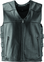 Load image into Gallery viewer, Kuryakyn By River Road Plains Leather Vest Black - 2XL