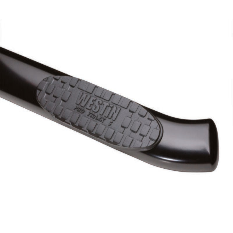 Westin 1999-2016 Ford F-250/350 Super Cab (6.75 ft Bed) PRO TRAXX 5 WTW Oval Nerf Step Bars - Black